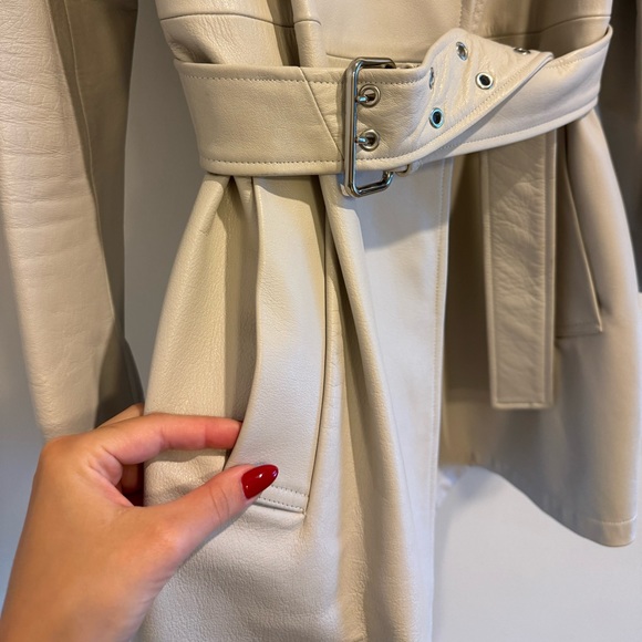 Frame leather trench coat, size S - Picture 5 of 9